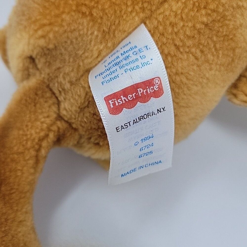 Vintage Fisher Price Plush The Puzzle Place Sizzle The Cat Plush 14” 1994 - Picture 8 of 10